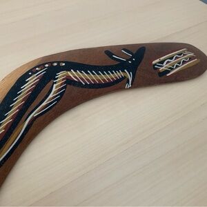 Boomerang - authentic hand-painted Aboriginal Australian art